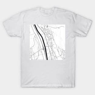 Vaduz Map City Map Poster Black and White, USA Gift Printable, Modern Map Decor for Office Home Living Room, Map Art, Map Gifts T-Shirt